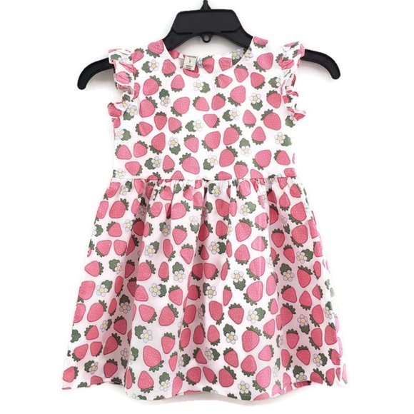 Other - Girl's Cotton Summer Dress Short Ruffled Sleeve